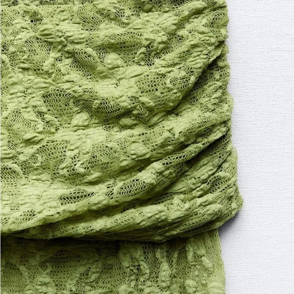 ZARA OFF THE SHOULDER LACE TOP